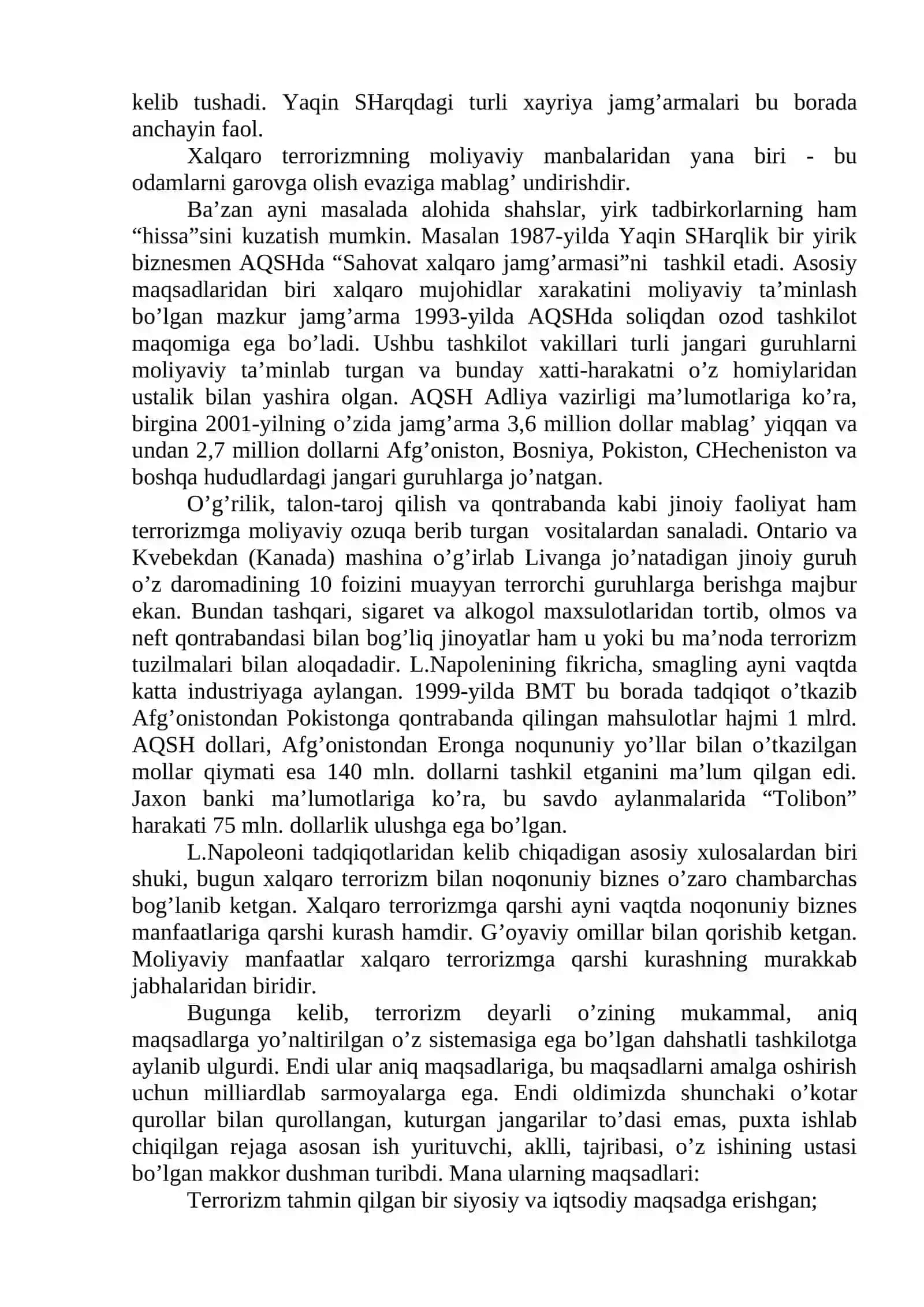 Mavzu № 33. Fuqaro muxofazasi va terrorizm 4
