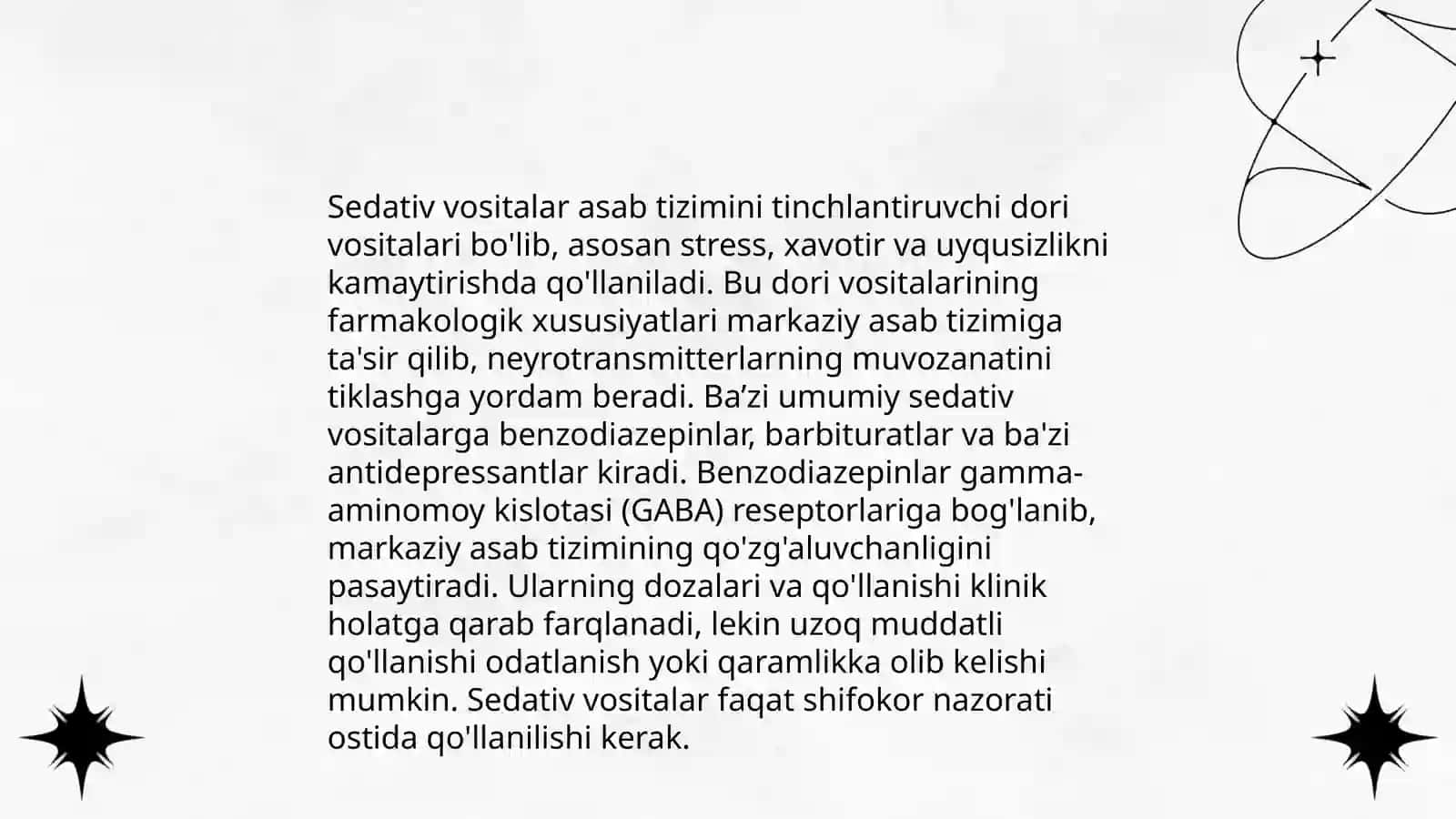 MNS foliyatini qo'zg'atuvchi maddalar farmakologiyasi 4