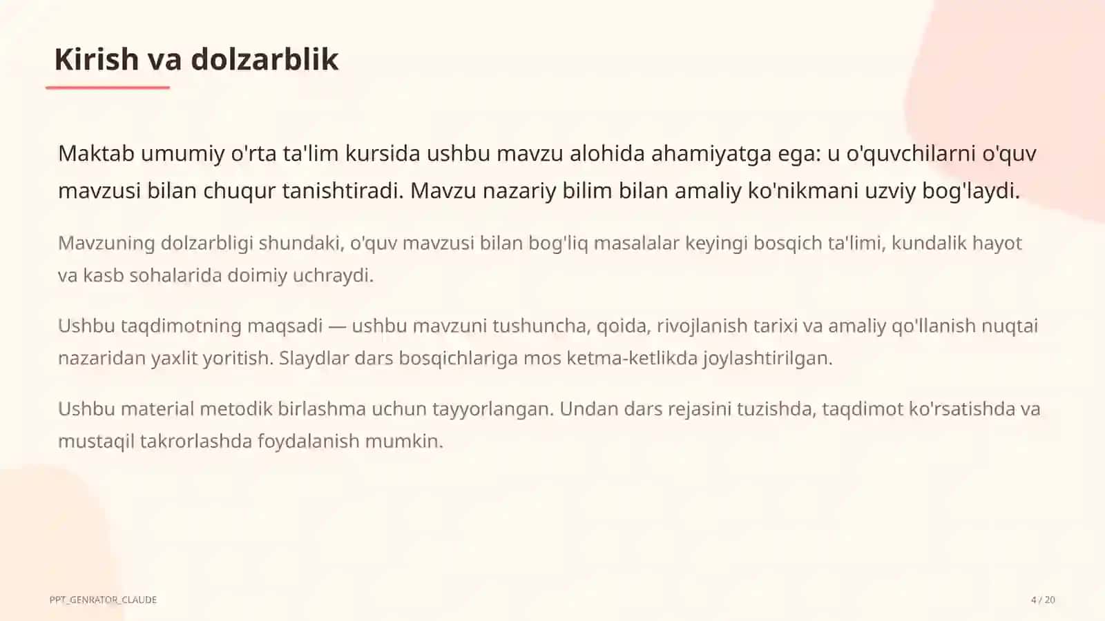 Yangi o'quv rejasi 2026-2027: fanlar bo'yicha soatlar o'zgarishi va o'qituvchi uchun amaliy xulosalar 4