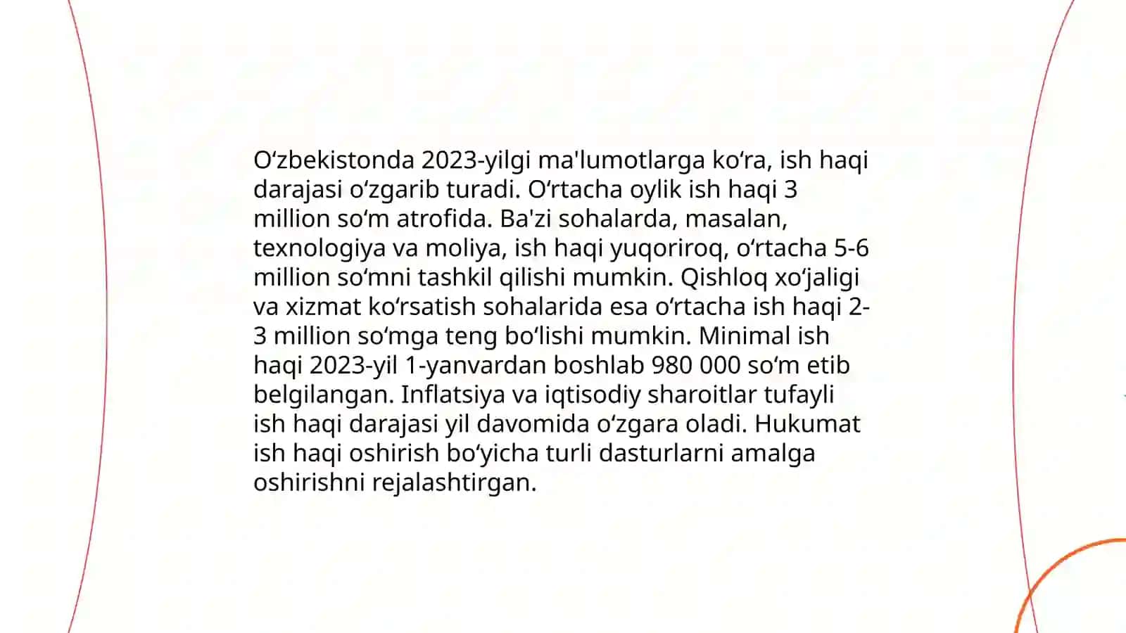 O‘ZBEKISTONDA ISH HAQI, ISH HAQI TURLARI VA ISH HAQINI OSHIRISHNING ISTIQBOLLARI 4
