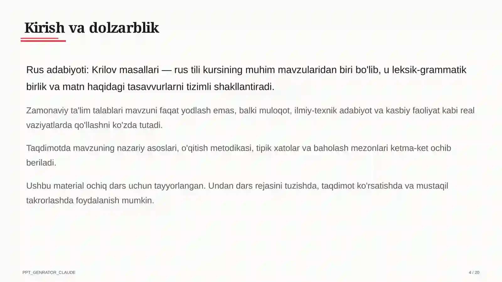 Krilov masallari 4