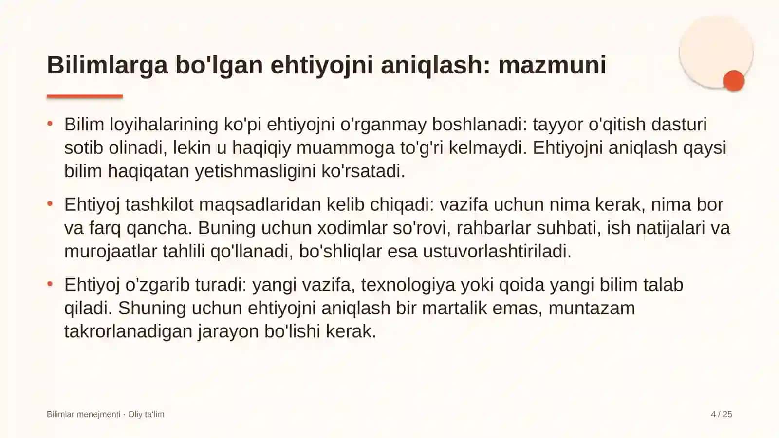 Texnikumlarda bilimlarga bo'lgan ehtiyojni aniqlash 4