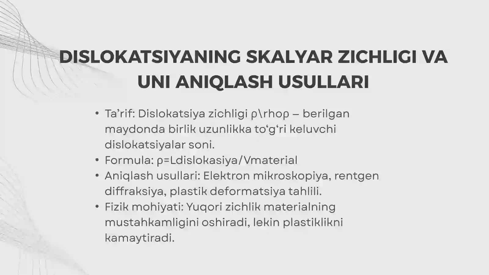 Vintli (murvatsimon) dislokatsiyalar orasidagi o‘zaro ta‘sirlanishlar 4