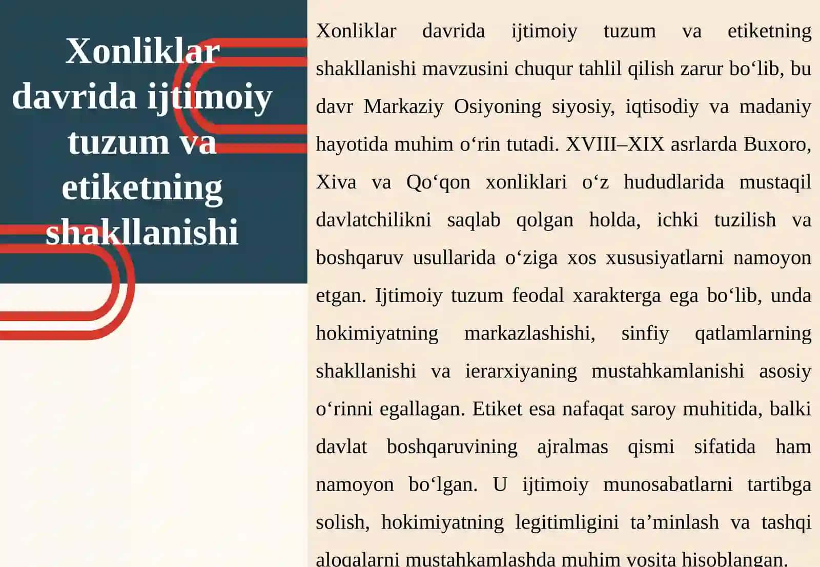 Xonliklar davri etiketi 4