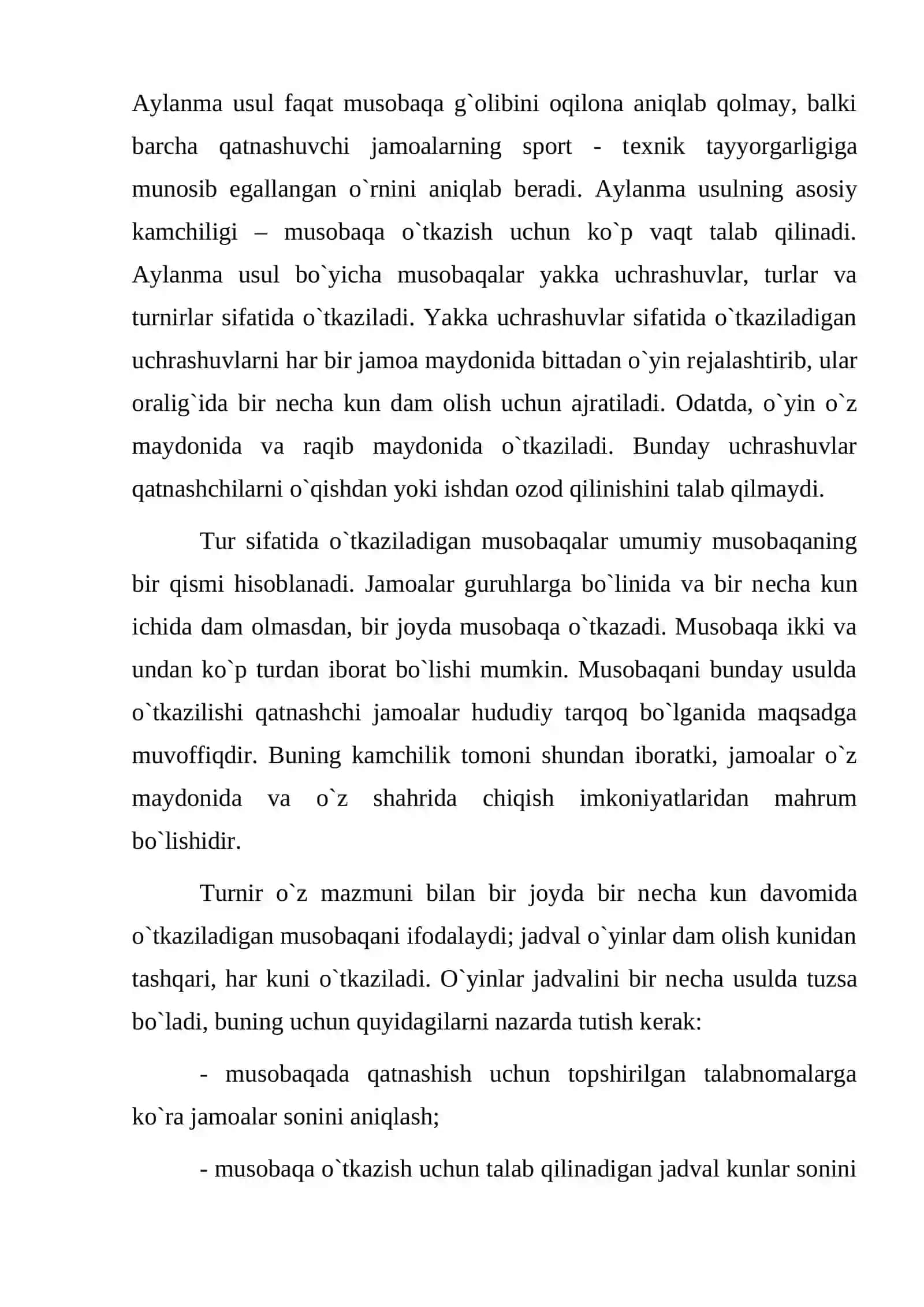 Musobaqani tashkil qilish va oʻtkazish asoslari 4