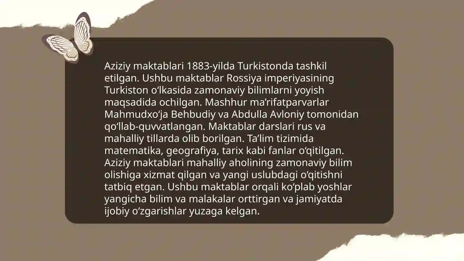 Gaspiraliy va Aziziyning Ta'limdagi Ro'yxati 4