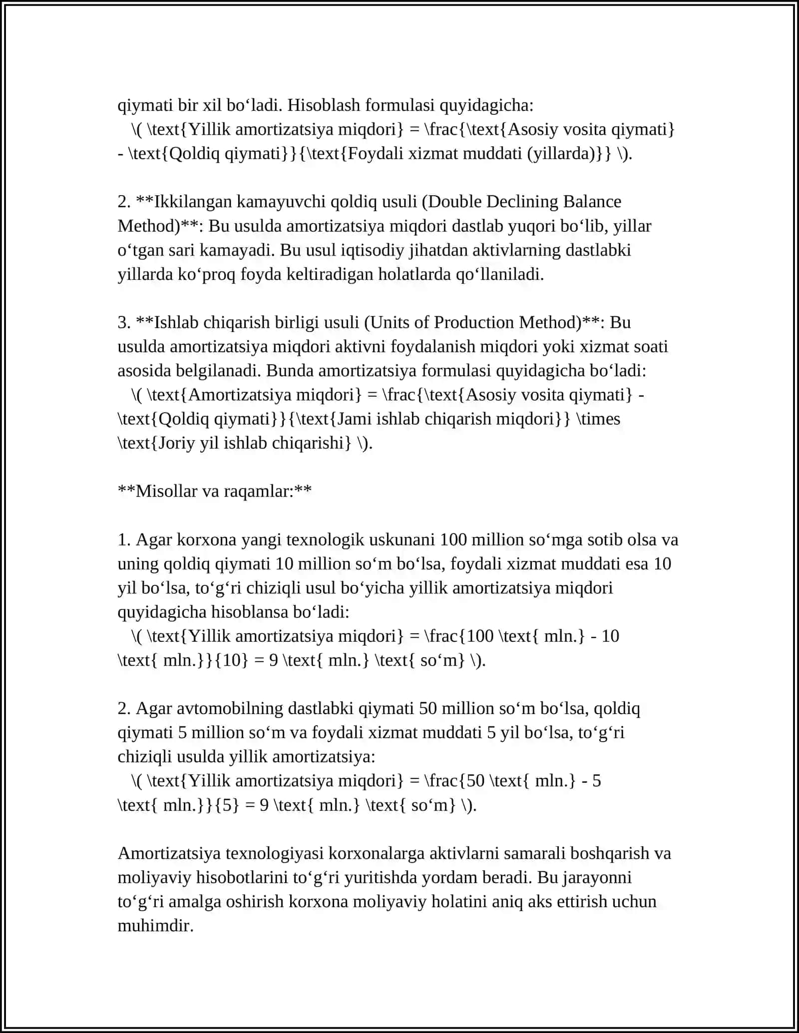 KORXONADA HISOBGA OLISH VA BAHOLASH TEXNOLOGIYASI 4