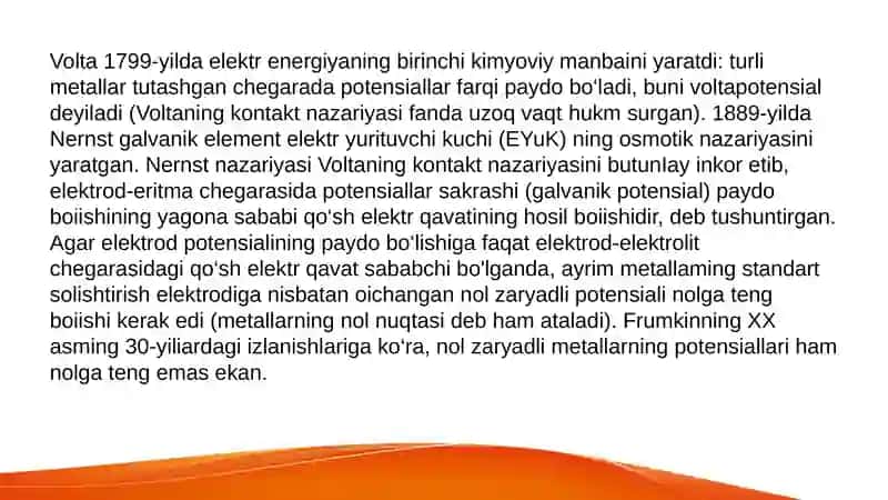 GALVANIK ELEMENTLAR ELEKTR YURITUVCHI KUCHI VA UNI ANIQLASH 4