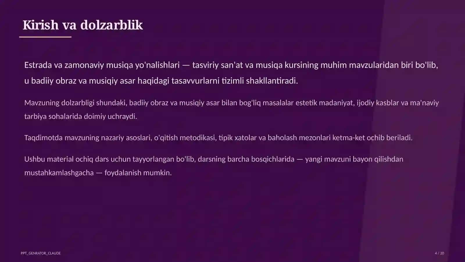 Estrada va zamonaviy musiqa yo'nalishlari (7-sinf) 4