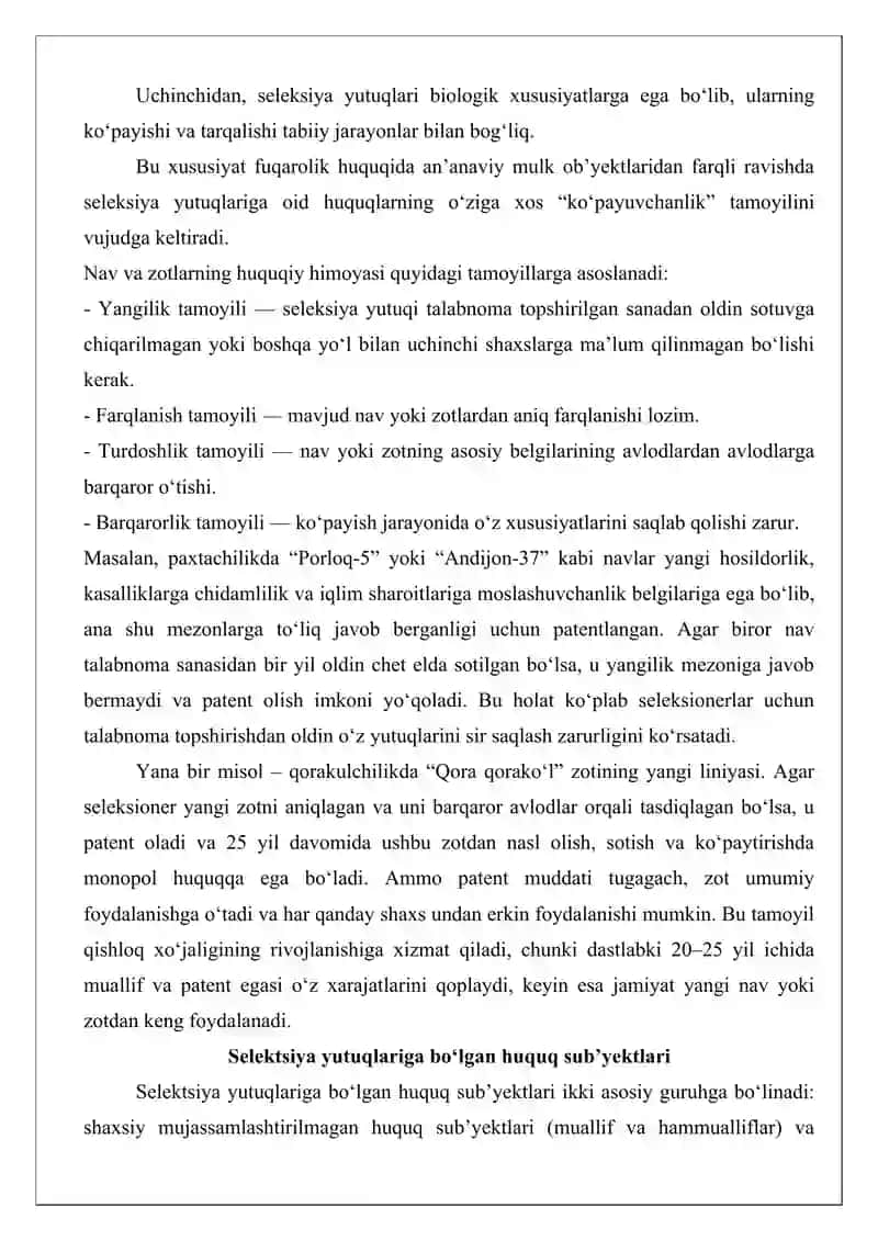 Selektsiya yutuqlari 4