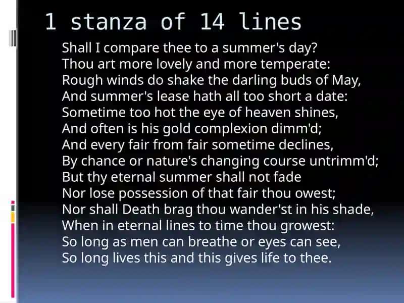 Shakespeare SONNET 18 4