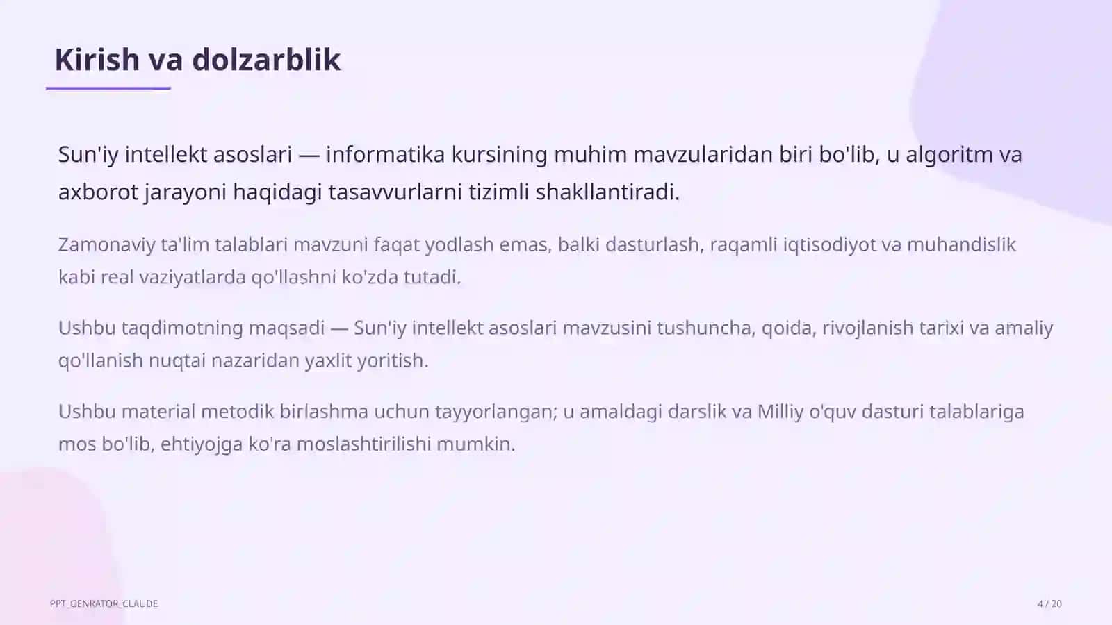 Sun'iy intellekt asoslari (10-sinf) 4