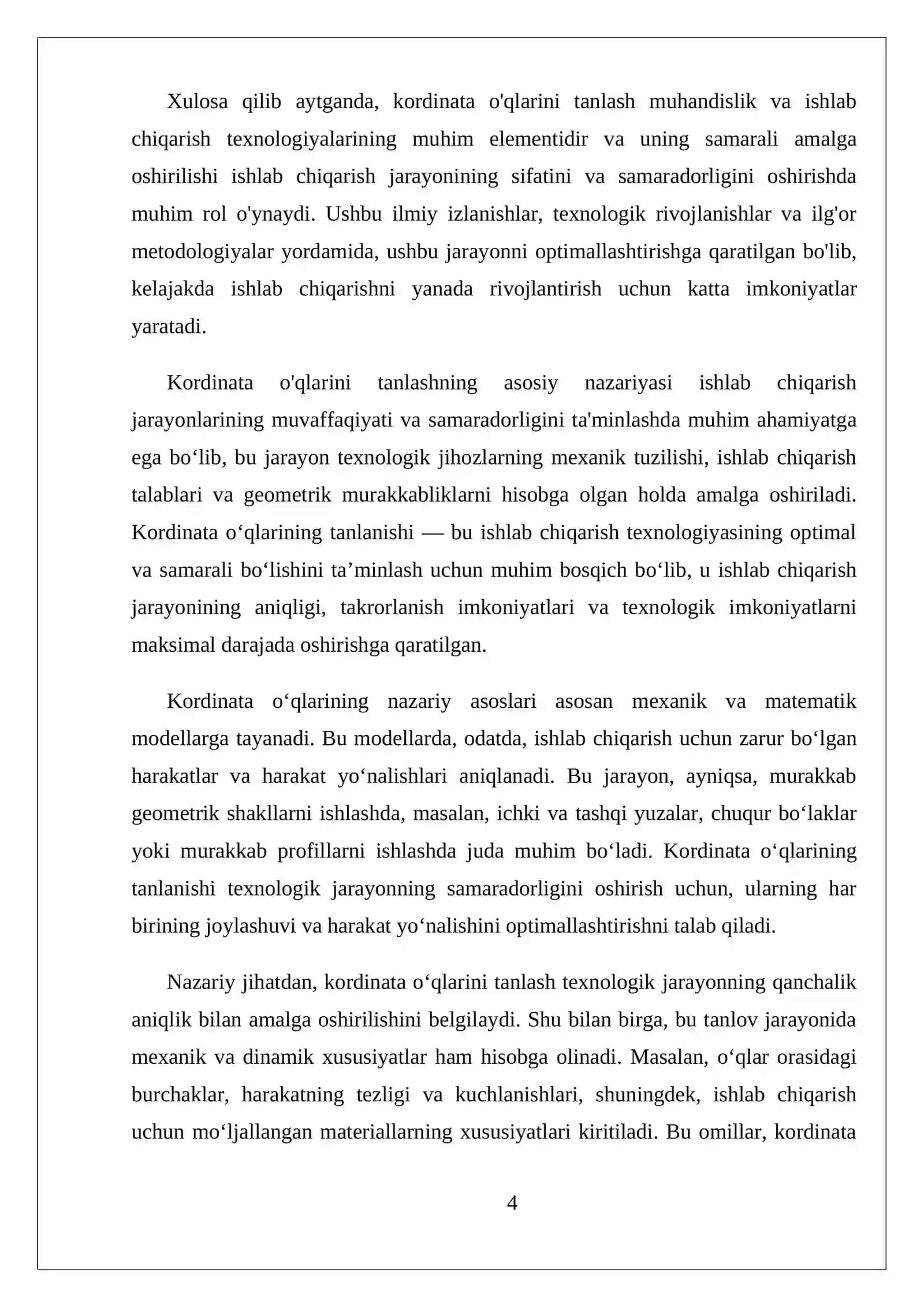Koordinata o‘qlarini tanlash 4