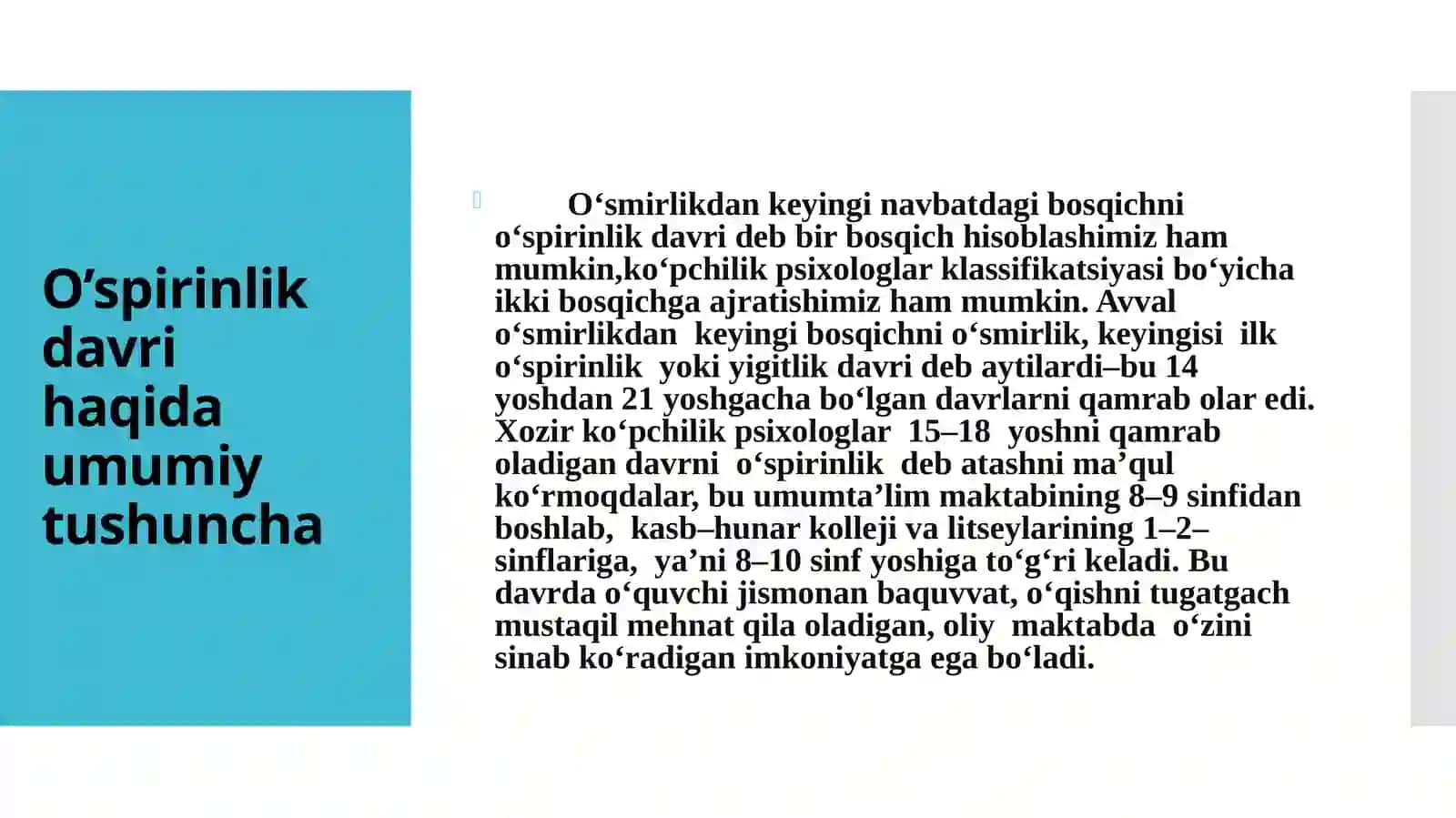 Qiyin hayotiy vaziyatlarga tushib qolgan o’spirinlarga psixologik maslahat berish 4