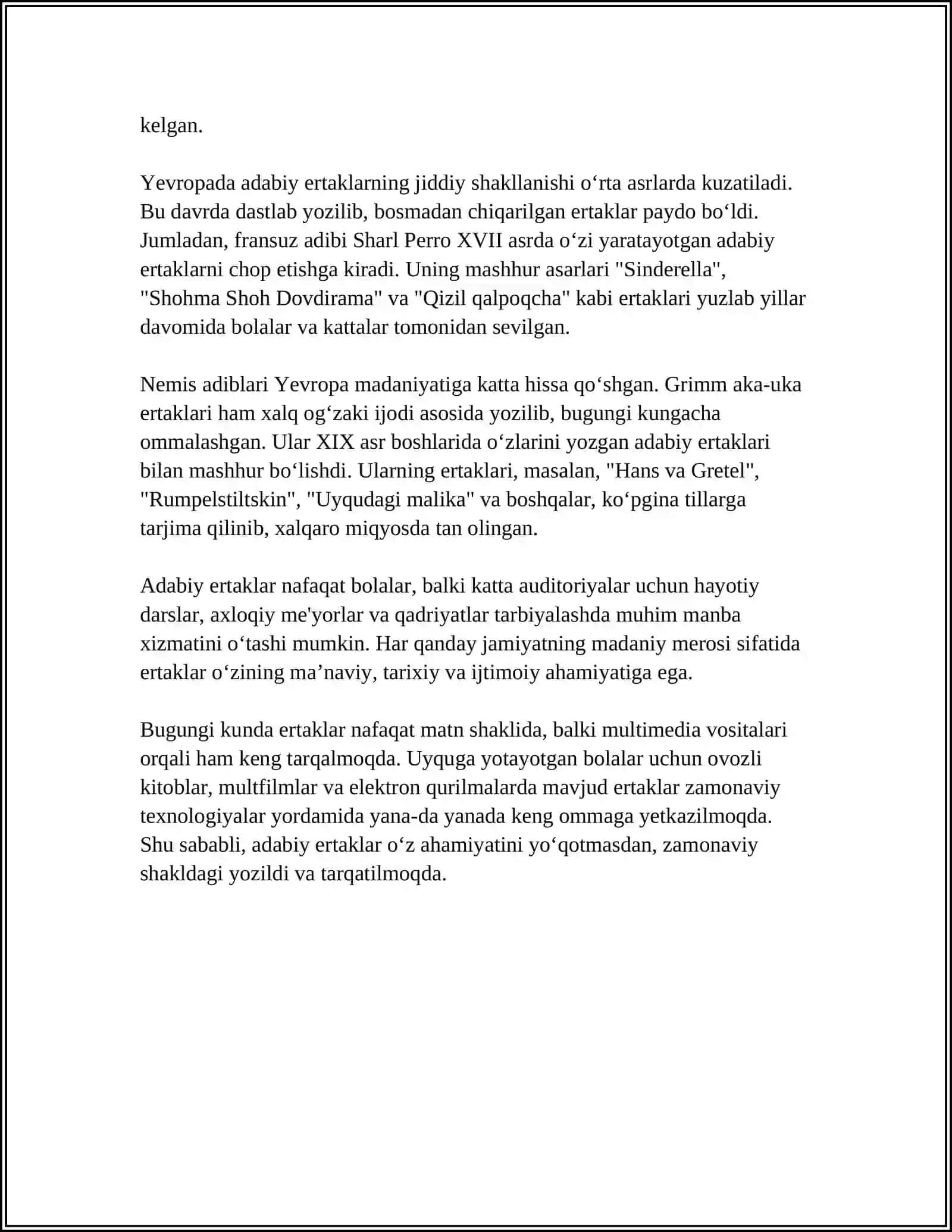 ADABIY ERTAKLARNING SHAKILLANISHI VA TARAQQIYOT XUSUSIYATLARI 4