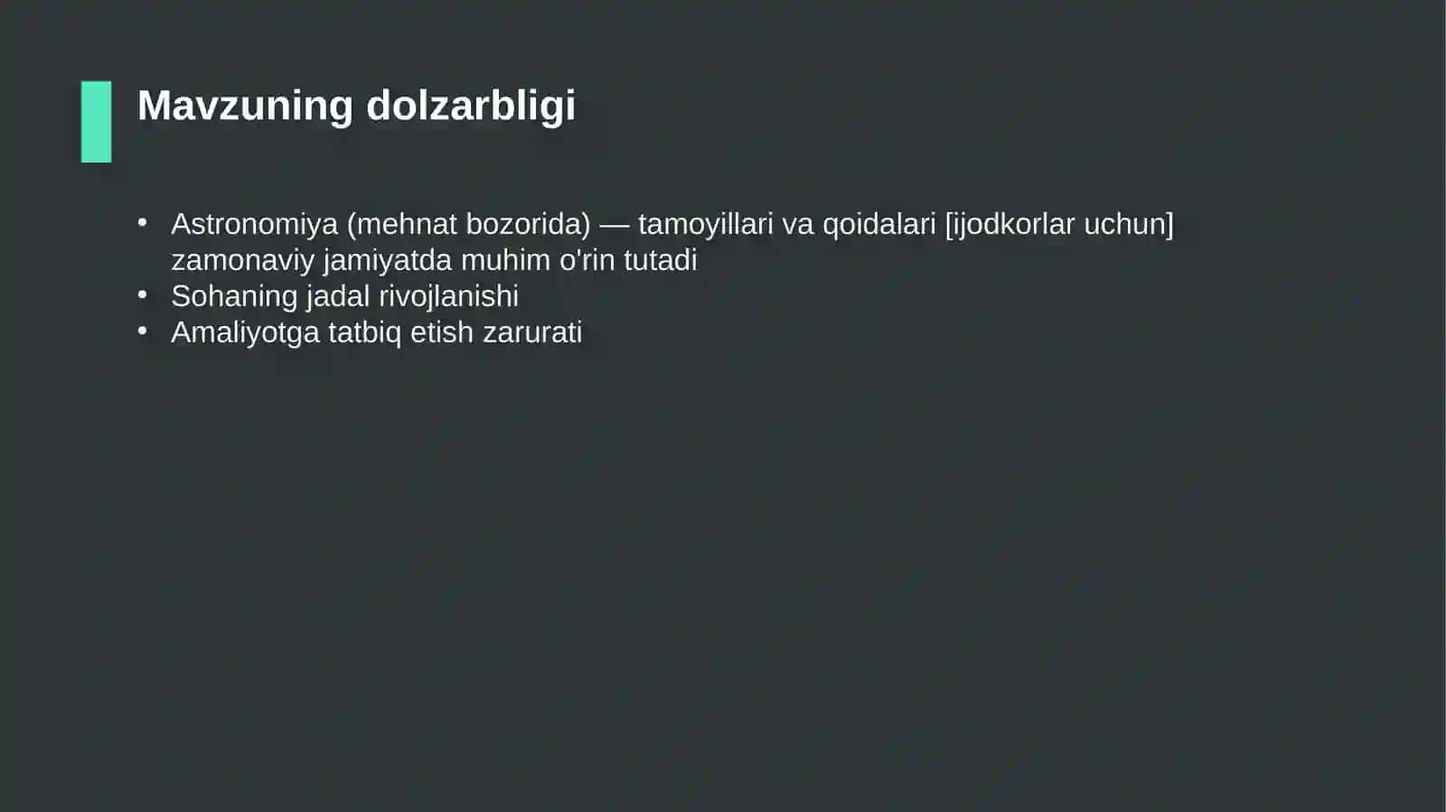 Astronomiya (mehnat bozorida) — tamoyillari va qoidalari [ijodkorlar uchun] 4