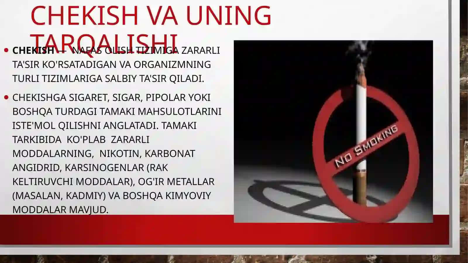 Chekishning odam organizmi uchun zararli yo'qibatlari 4