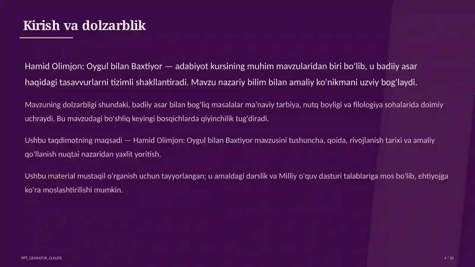 Oygul bilan Baxtiyor (5-sinf) 4