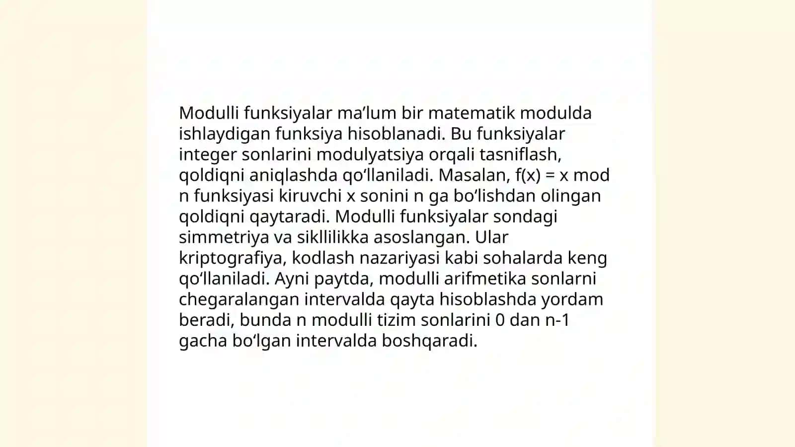 Funksiyalarning uzluksiz moduli 4
