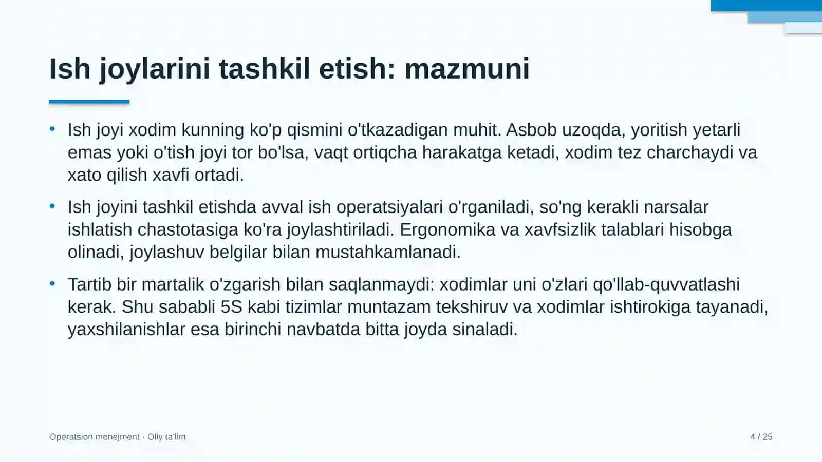 avtoservis korxonalarida ish joylarini tashkil etish 1741 4