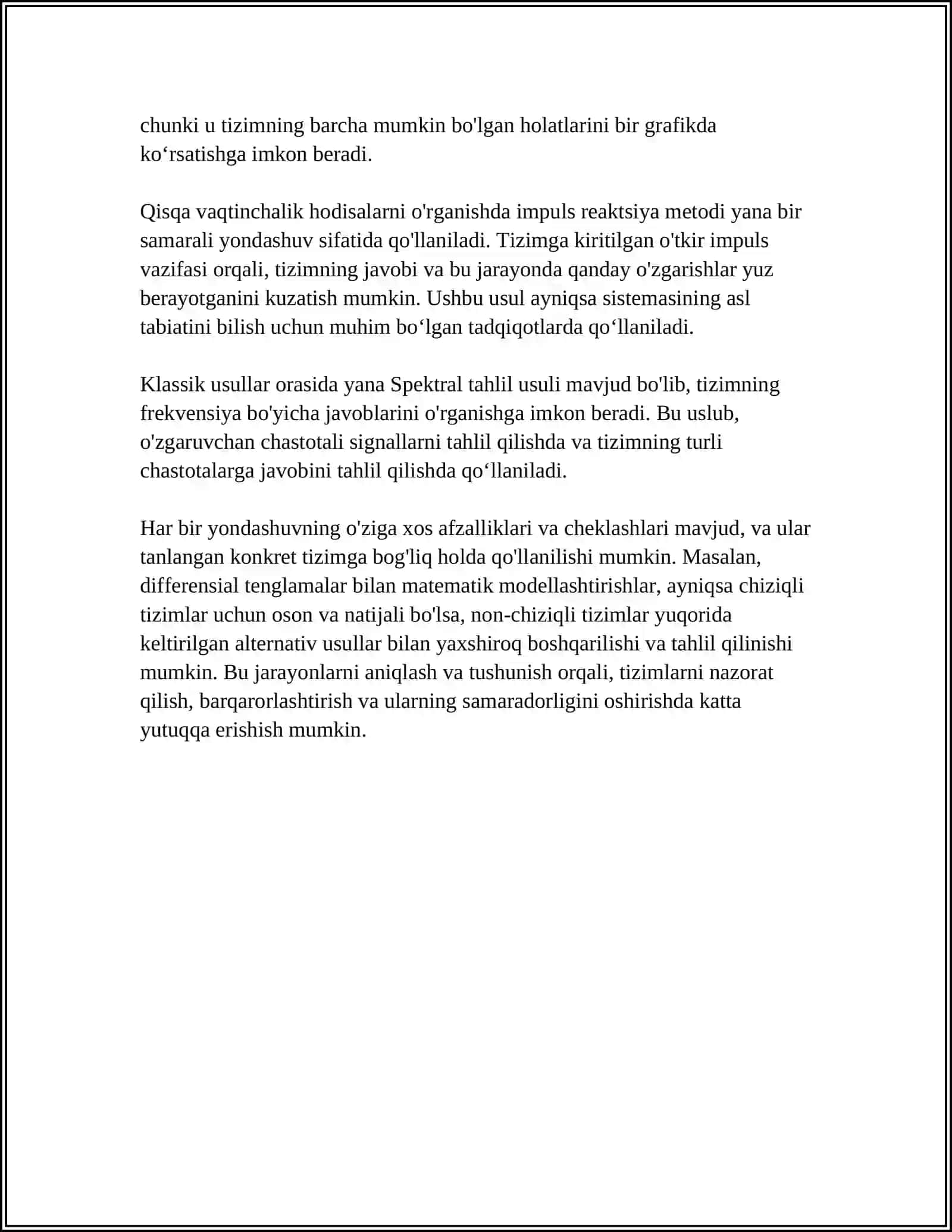 O'TKINCHI JARAYONLARNI KLASSIK USULIDA HISOBLASH 4