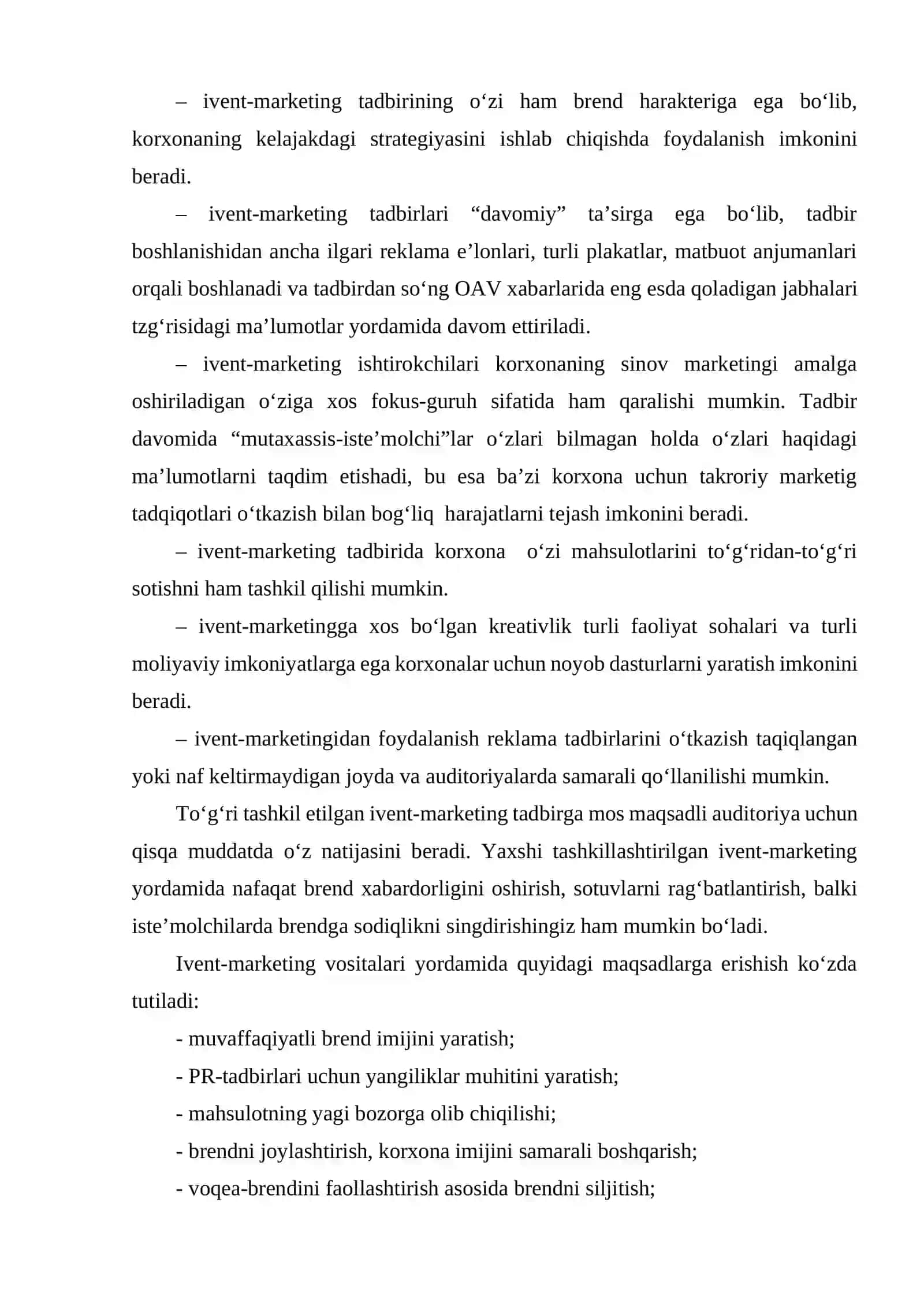 MARKETING KOMMUNIKATSIYASIDA IVENT-MARKETING 4