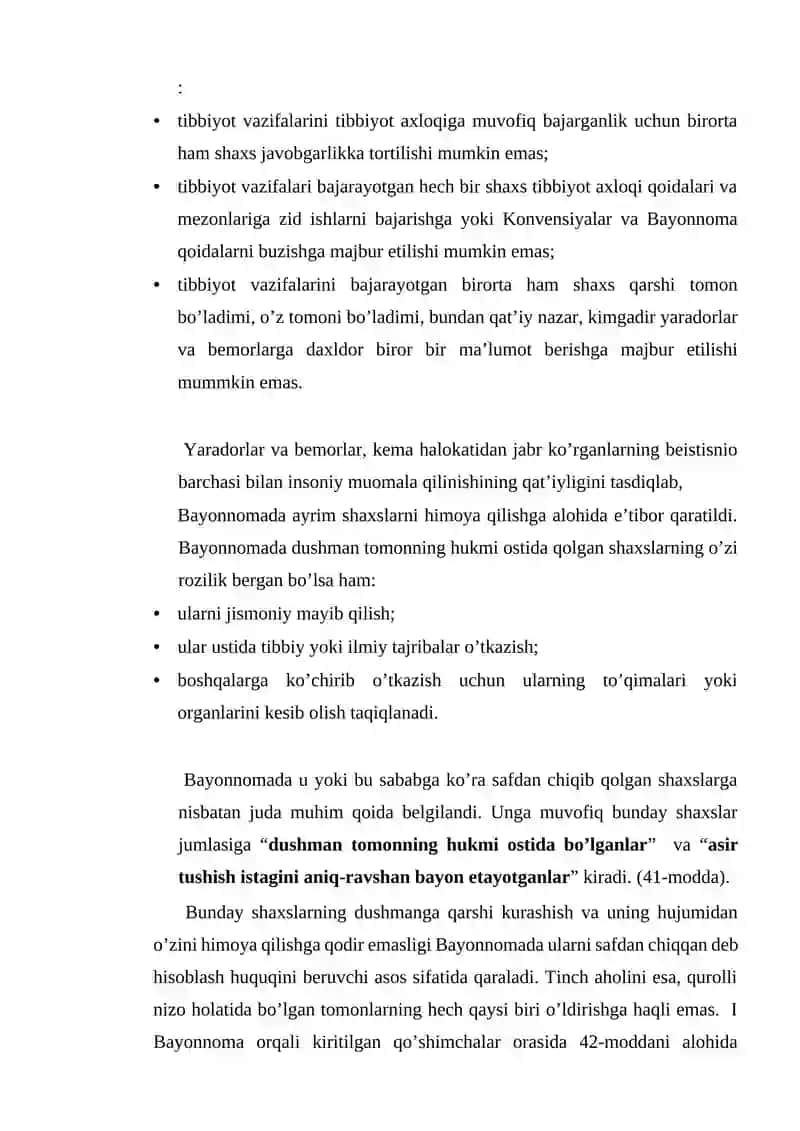 Bola huquqlari va xalqaro gumanitar huquq. 4