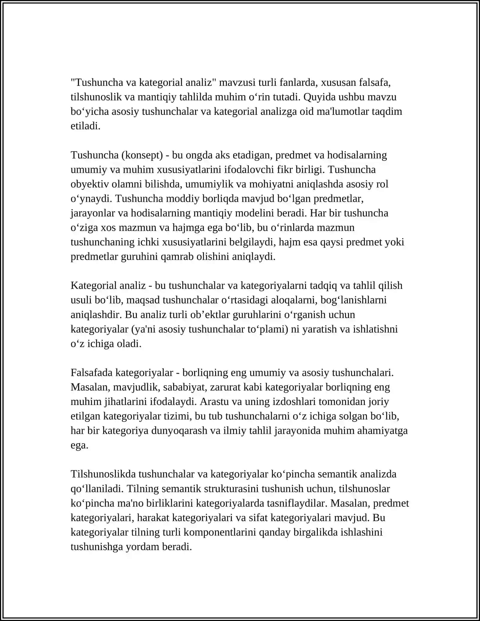 TUSHUNCA - PERDMENTLARNING UMUMIY, MUHIM BELGILARINI AKS ETTIRUVCHI MANTIQIY SHAKL 4