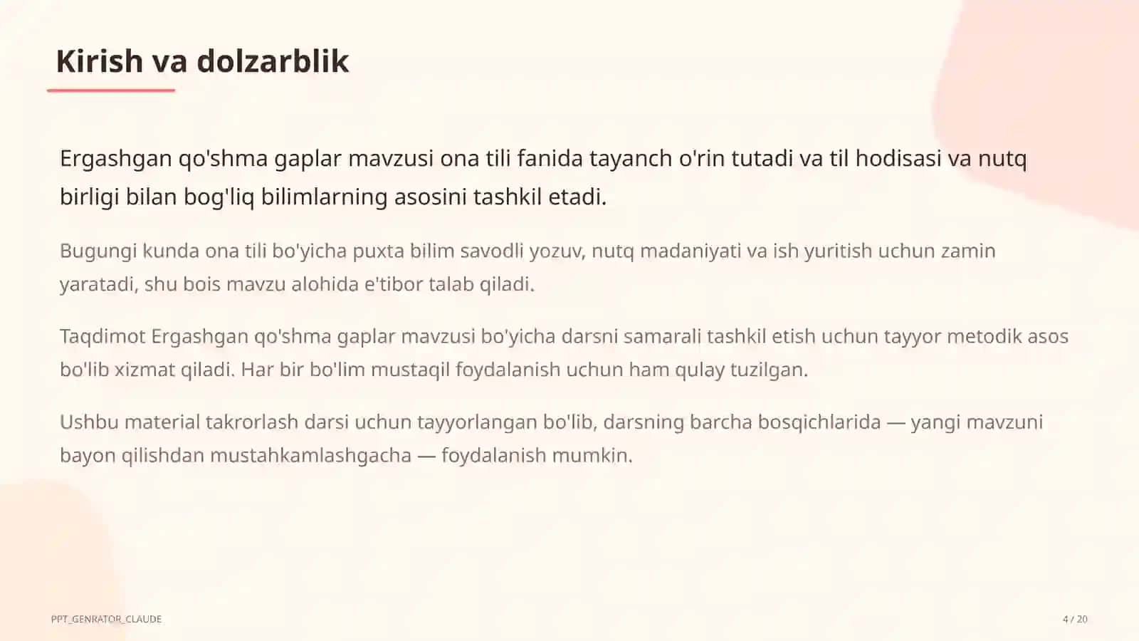 Ergashgan qo'shma gaplar (9-sinf) 4