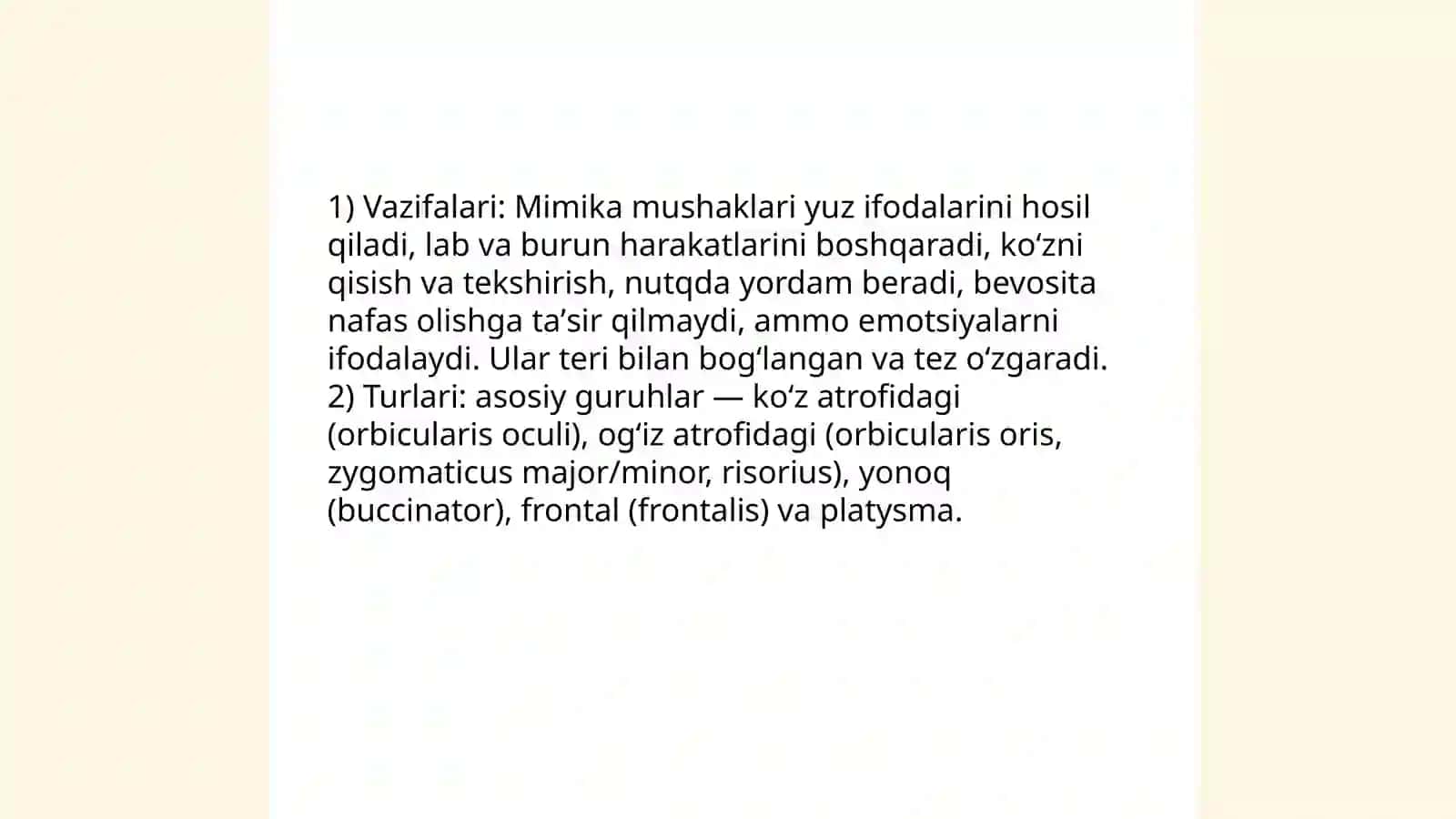 Yuz muskullari 4
