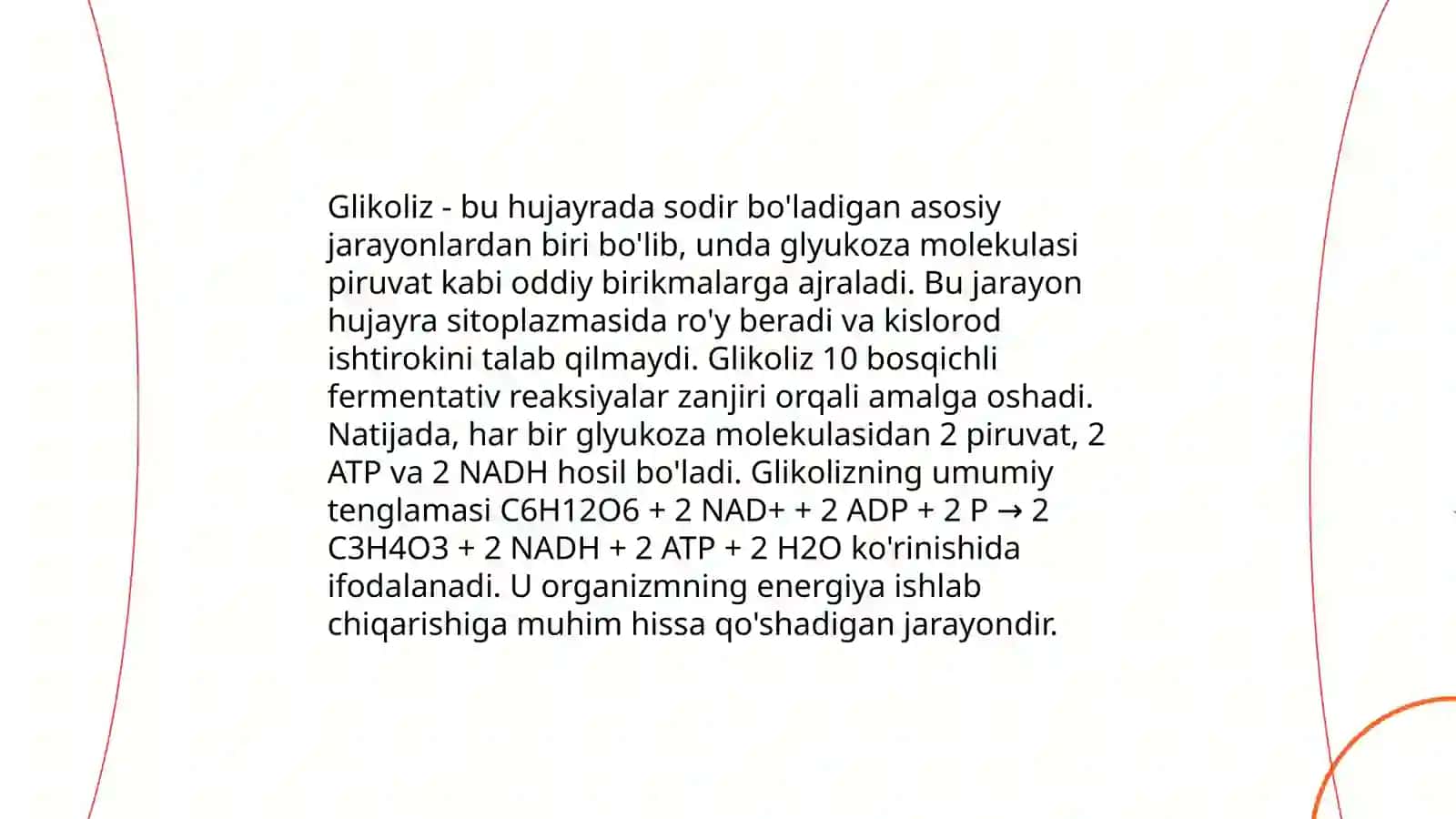 Katabolik metabolizm. Mikrob hujayrasi tomonidan energiya olish usullari, turlari 4