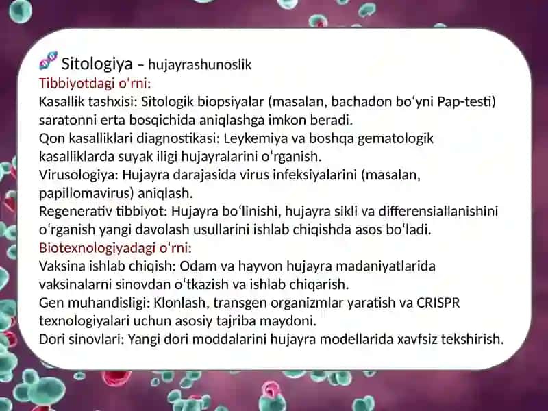 Embriologiya va gistologiyada fan yutuqlari va istiqbollari 4