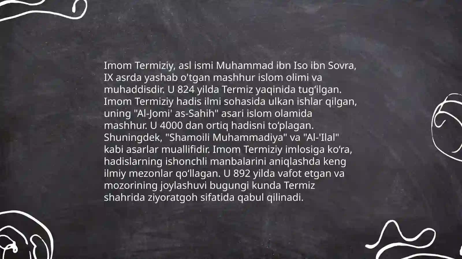 Imom Buxoriy va Imom Termiziy hadis ilmiga qoʻshgan hissalarining qiyosiy tahlili 4