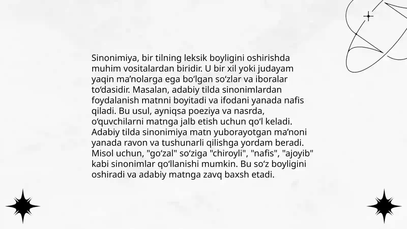 Antonomiya sinonimiya, omonimiya va paronomiya hodisasi 4