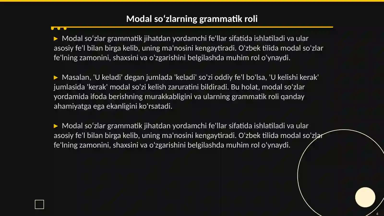 Modal soʻzlar 4