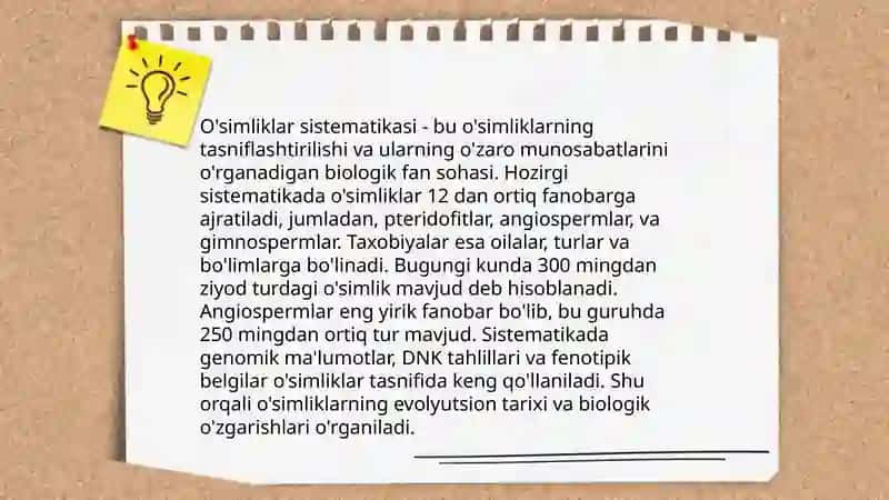 O'simlik turkumlari va ularning tabiiy joylashishlari 4