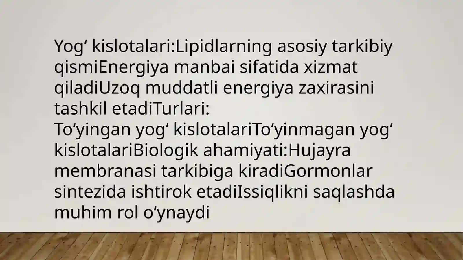 Yog‘ kislotalarining oksidlanishi 4