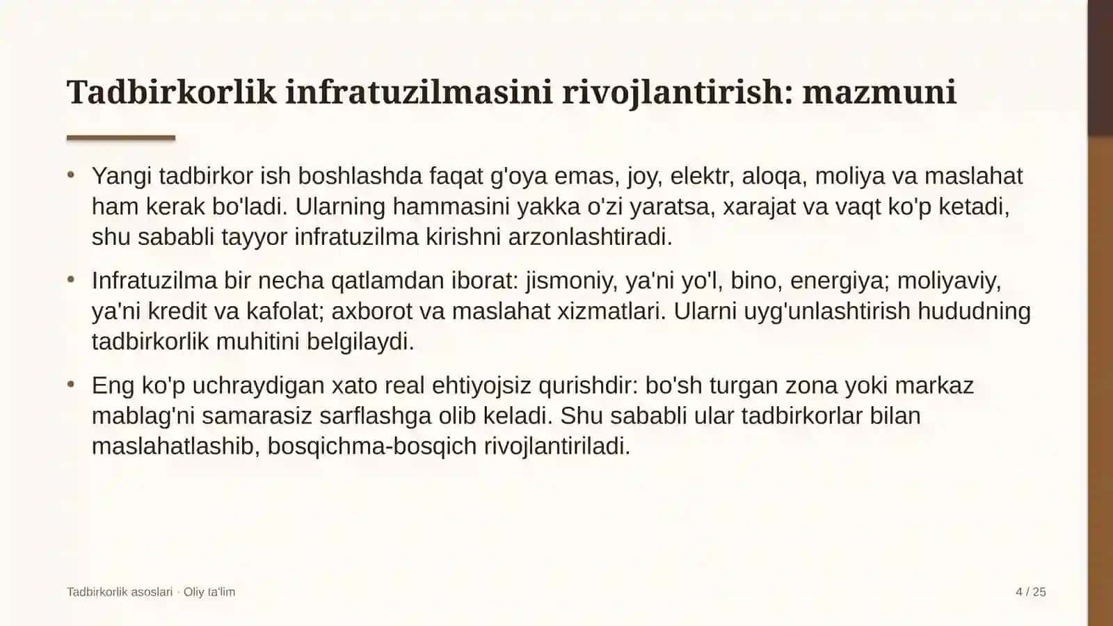 Yo'l harakati xavfsizligi xizmatida tadbirkorlik infratuzilmasini rivojlantirish 4