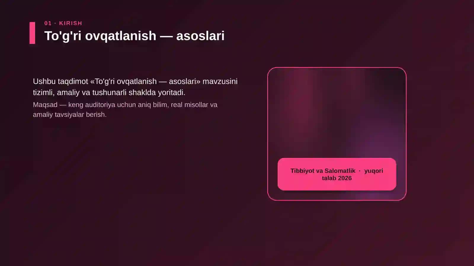 To'g'ri ovqatlanish — asoslari 4