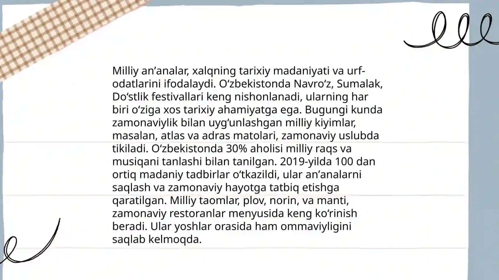 Oʻzbekistonda madaniy va maʼnaviy oʻzgarishlar 4