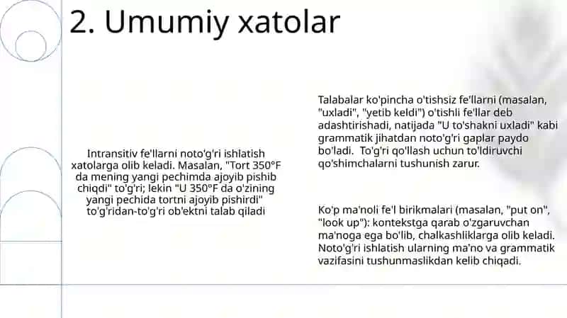 Òtimli va òtimsiz fellar 4