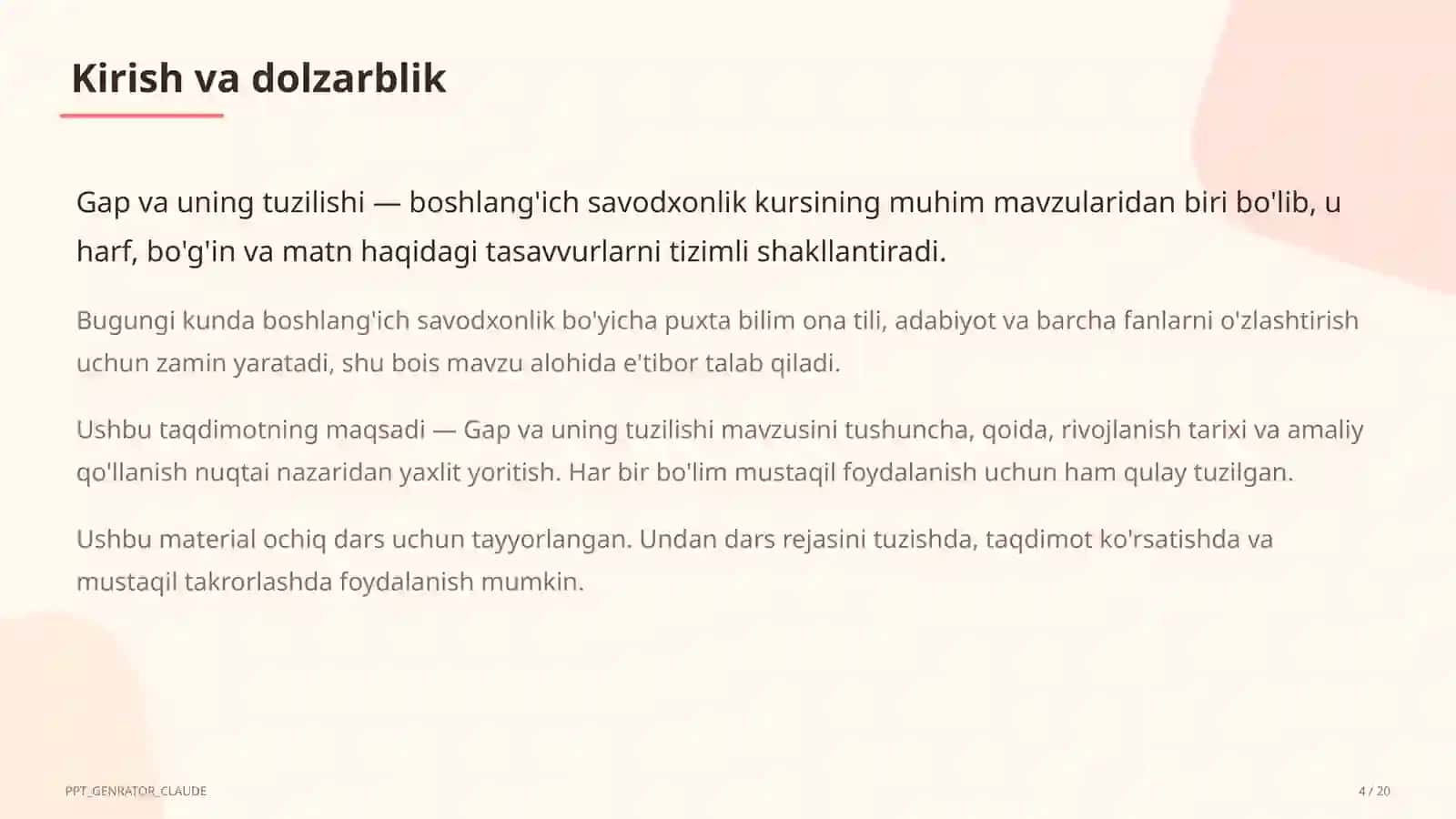 Gap va uning tuzilishi (1-sinf) 4
