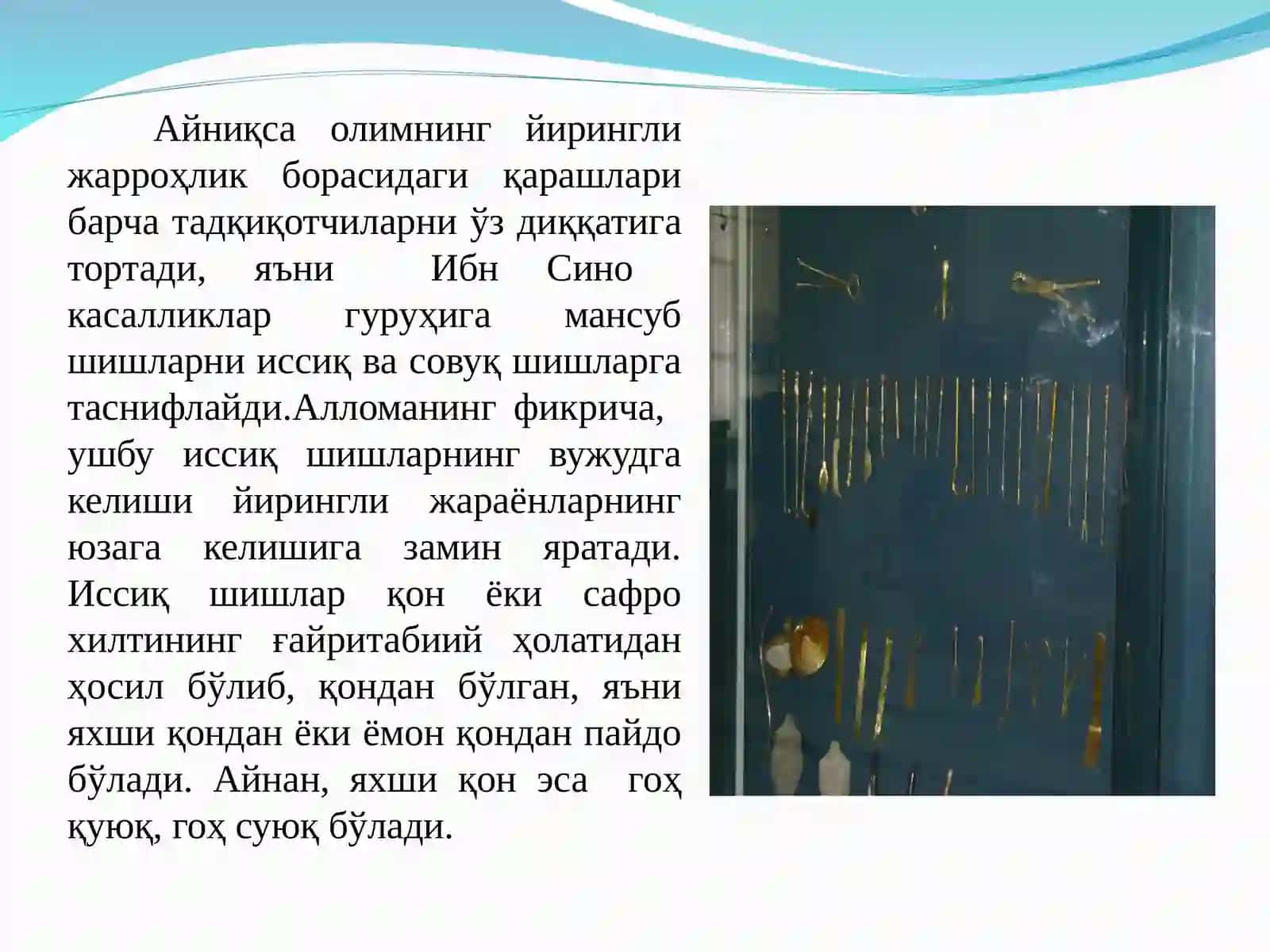 Ибн Синонинг тиббий мероси 4