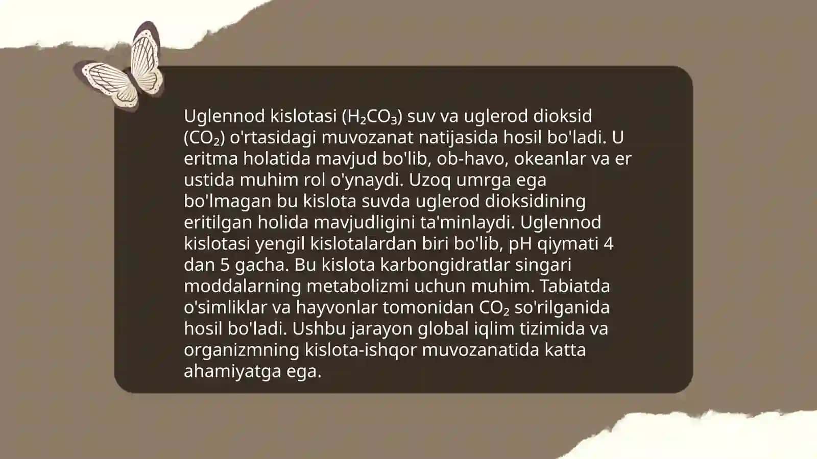 Uglekislorod birikmalari (C misolida) 4