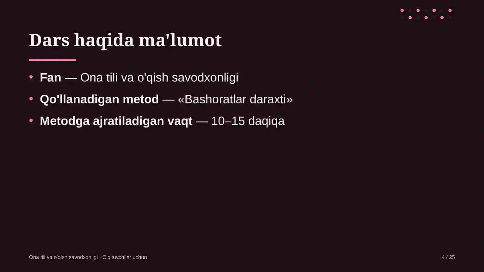 ona tili va o'qish savodxonligi darslarida bashoratlar daraxti metodidan foydalanish 4899 4