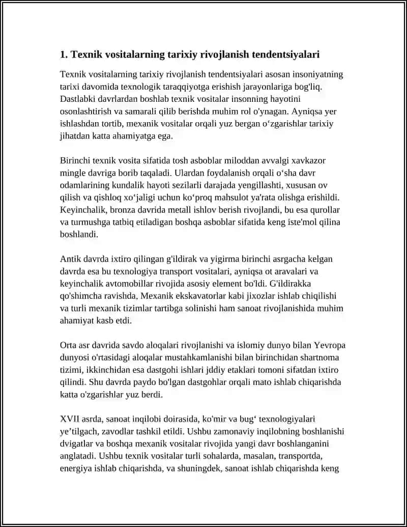 TEXNIK VOSITALARNING RIVOJLANTIRISH TENDENTSIYASI 4