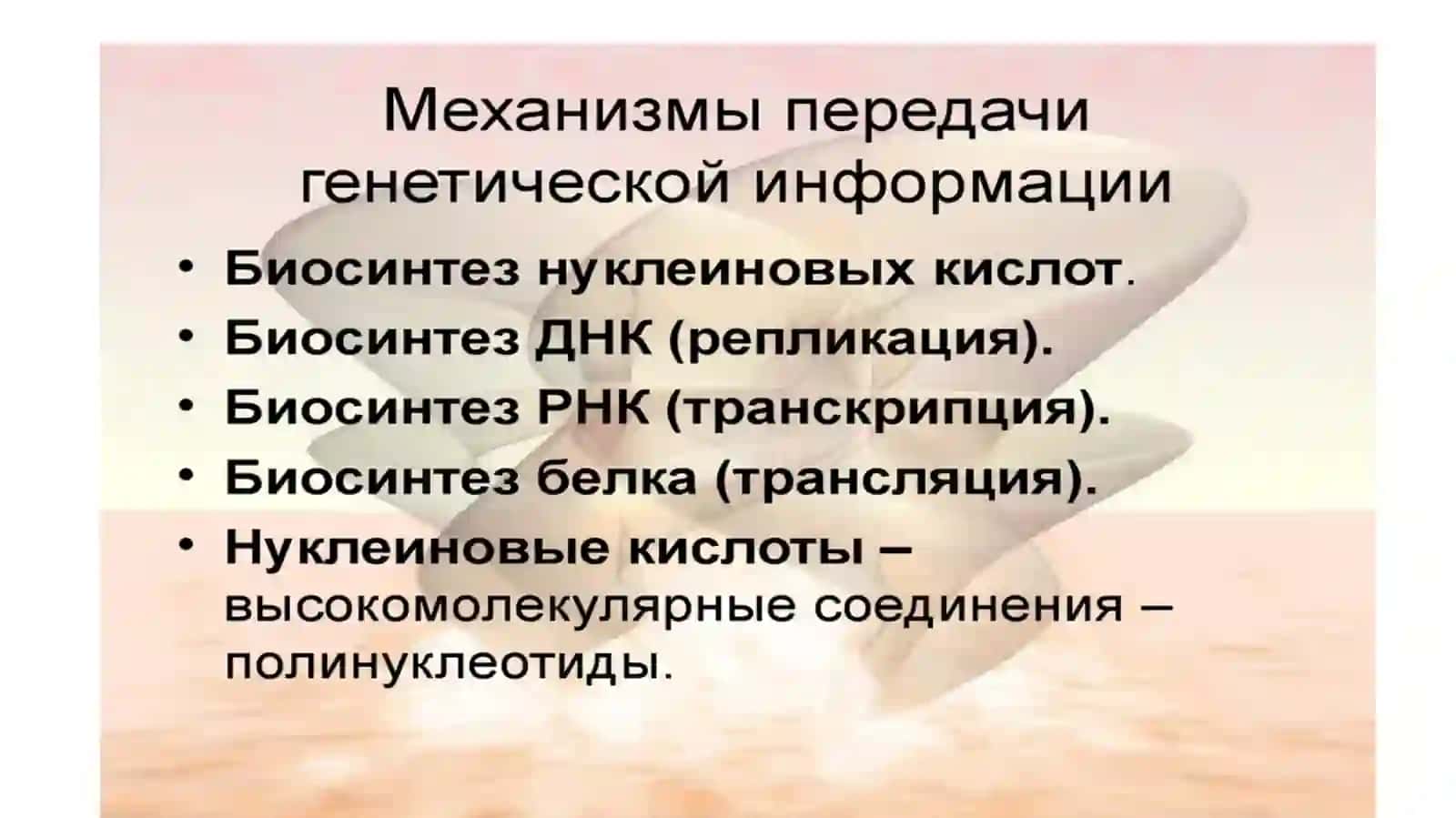 Курс БИОХИМИЯ И МОЛЕКУЛЯРНАЯ БИОЛОГИЯ 4