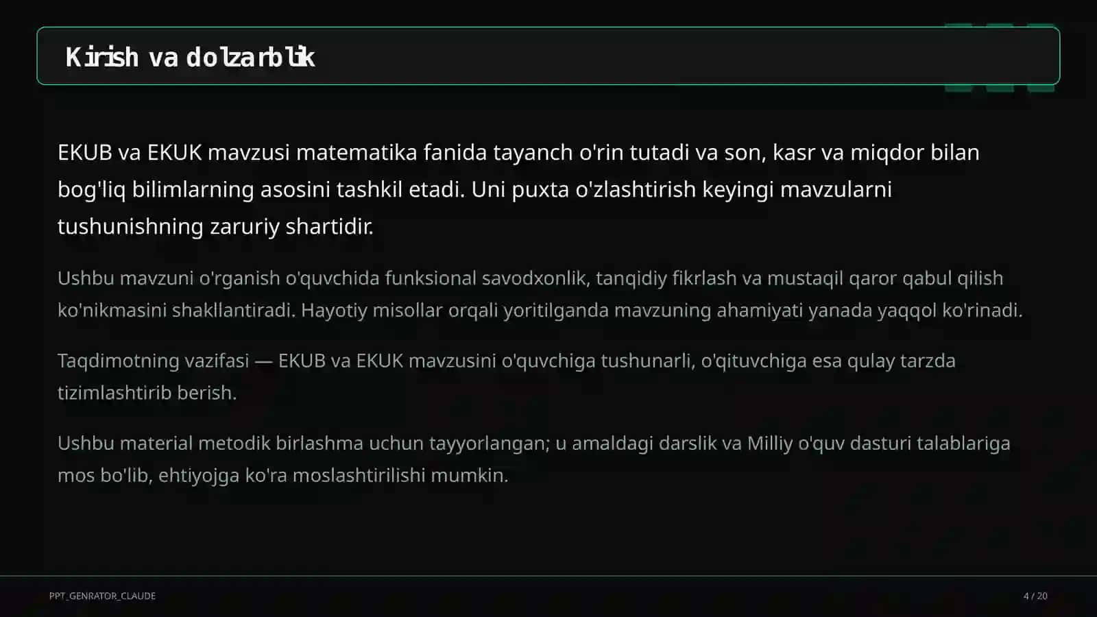 EKUB va EKUK (5-sinf) 4