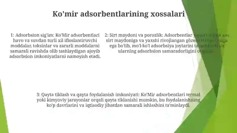 Ko'Mir Adsorbentlari 4
