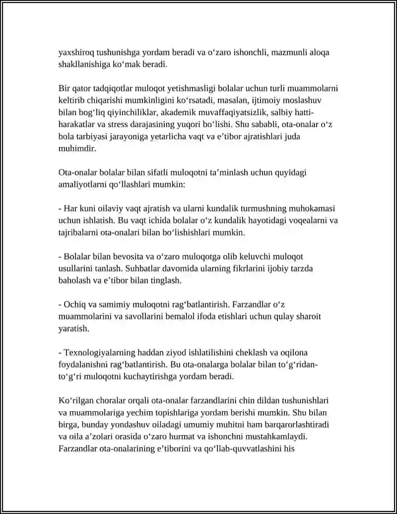 Oila Tarbiyasida Ko'p Uchraydigan Xatoliklar va Ularni Oldini Olish 4